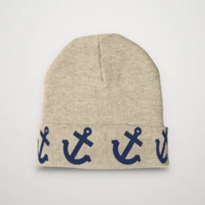 Bonnet à ancres – maille épaisse, coupe haute · 3