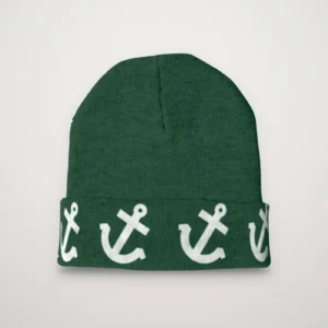 Bonnet à ancres – maille épaisse, coupe haute · 8