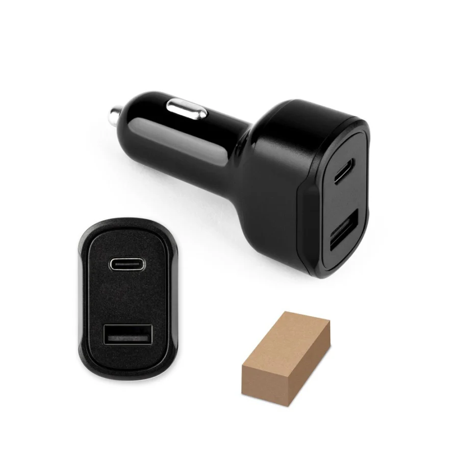 Bílhleðslutæki DIRAC USB-A og USB-C